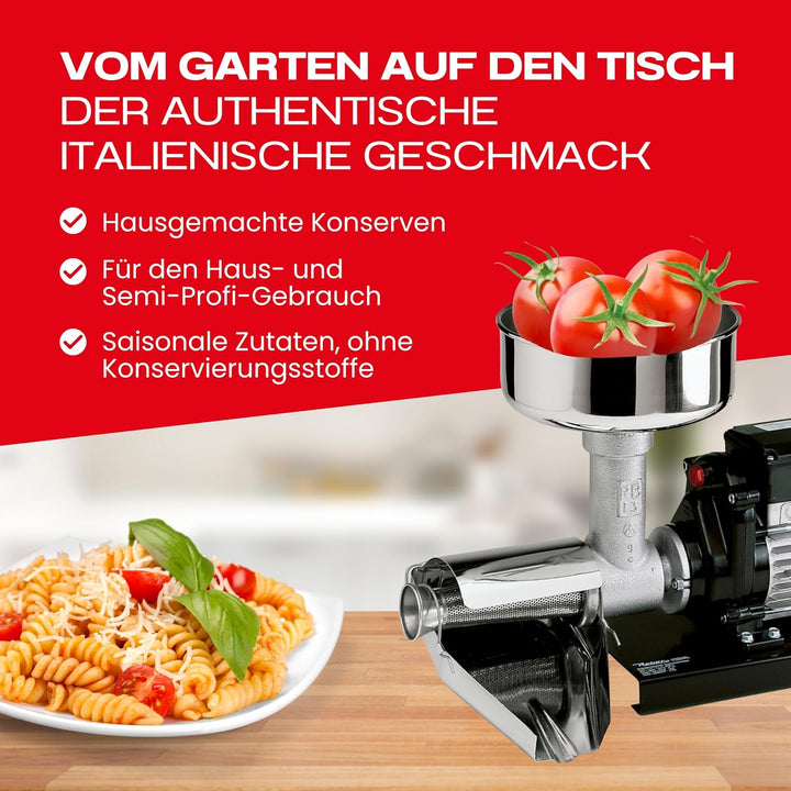 Reber 9008 N – Zitruspresse (Edelstahl, Edelstahl), Rot