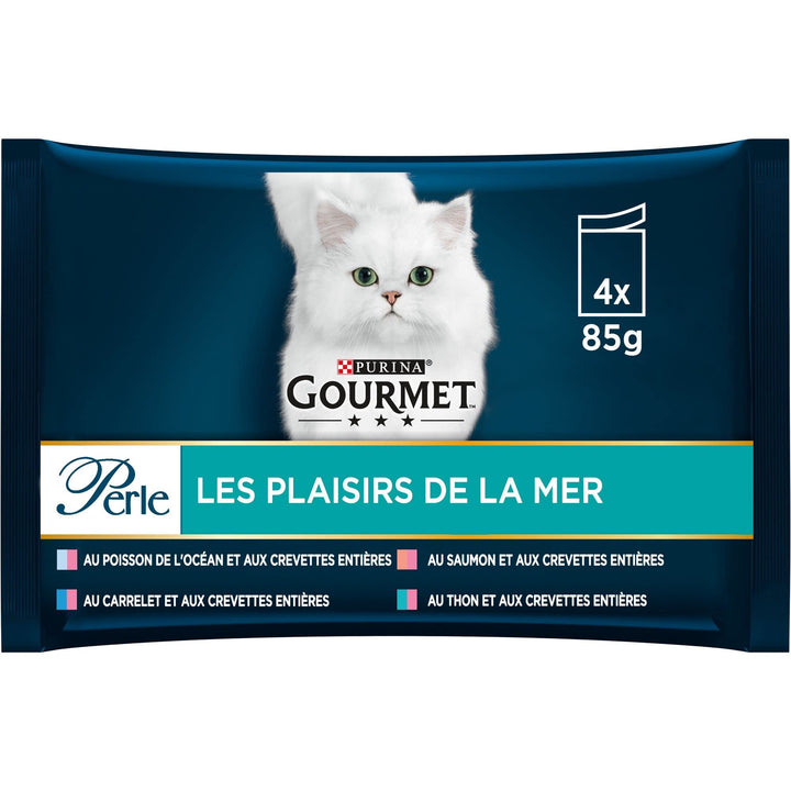 Purina Gourmet Les Plaisirs de la Meer, 12 Stück (4 x 85 g) 340.00 g (12er Pack) Die Freude am Meer,