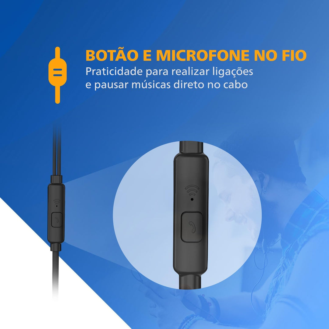 Philips Taue101Bk/00 In-Ear-Kopfhörer Schwarz, Schwarz