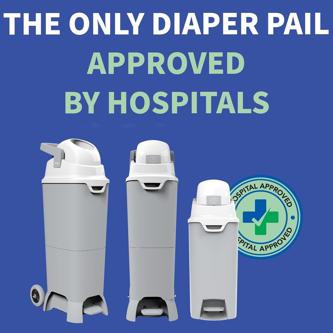 DIAPER CHAMP ONE Medium Handsfree mit Pedal - Windeleimer - geruchsdicht - berührungslose Bedienung