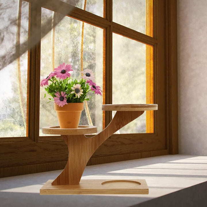Angoily Blumentopf Cupcake Dessert Ständer Pflanzentreppe Holz Pflanzenständer Blumentreppe Blumenst