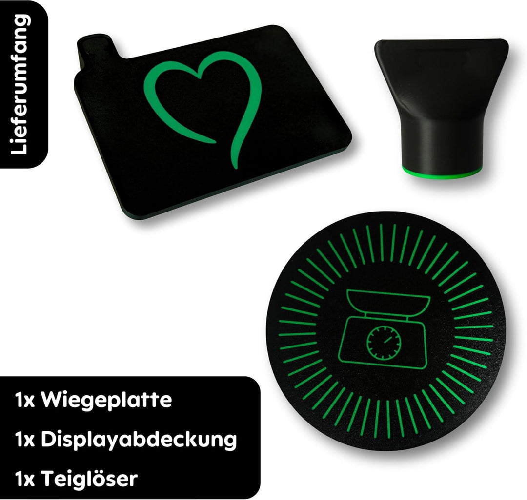 Bundle für Thermomix TM7 Vorwerk – Zubehör Gadget für Thermo mix TM7 Abdeckung mit Herz Wiegeplatte