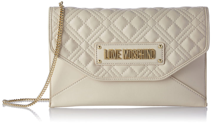Love Moschino Damen Borsa A Spalla Umhngetasche Weiss, Weiss