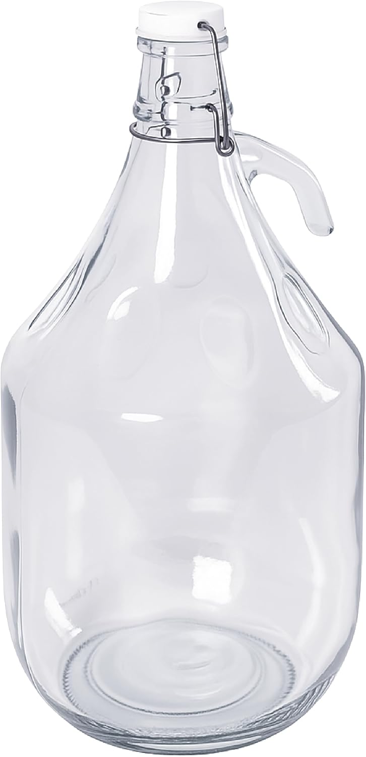 5L Bügelflaschen Gärballon Glasballon Weinballon Bügelverschluss Flasche Weinflasche (1), 1