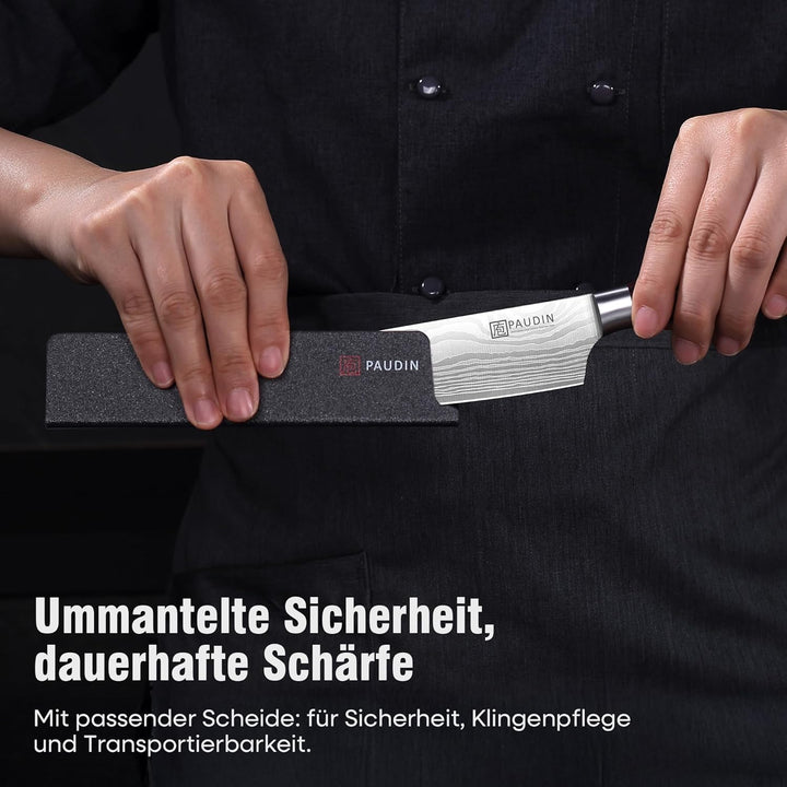 PAUDIN Kochmesser 15 cm Küchenmesser klein scharf profi Messer als Allzweckmesser Fleischmesser Gemü