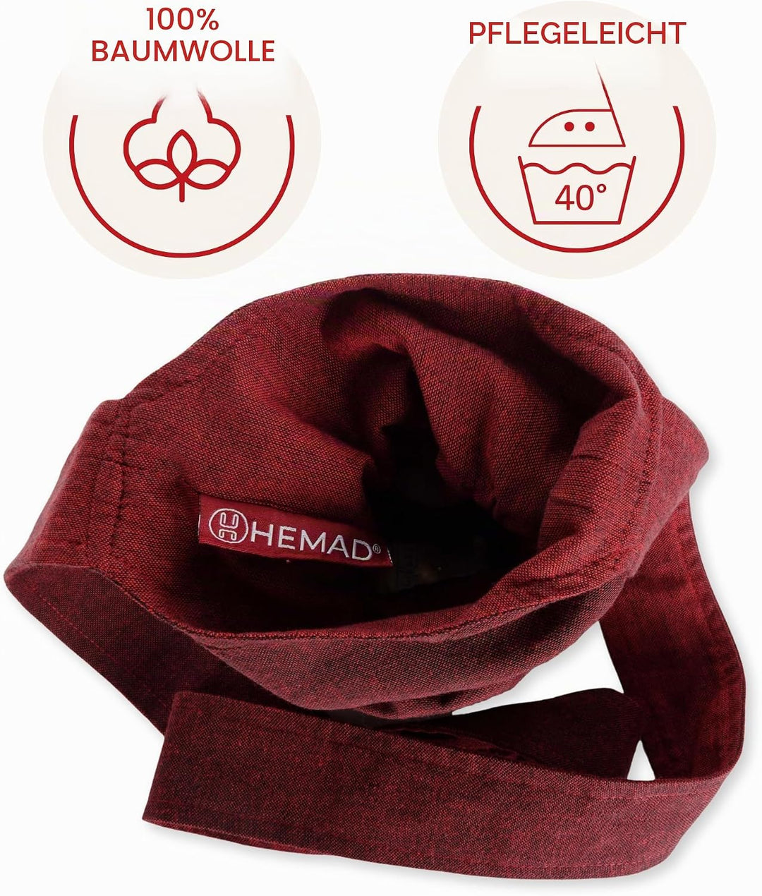Umhänge -Tasche Klein - Baumwolle/Leinenlook Mittelalter Kleidung Rot, Rot