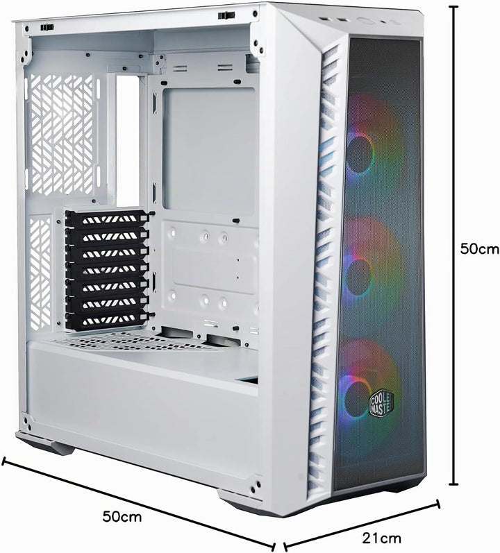 Cooler Master MasterBox 520 Mesh-PC-Gehäuse – Mid-Tower-ATX-Gehäuse, 3 x vorinstallierten Lüftern, m