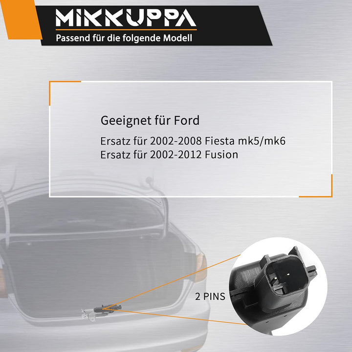 MIKKUPPA Heckklappenschloss Stellmotor passt für Ford Fiesta 02-08, Ford Fusion 02-12, 2S6T432A98AF,