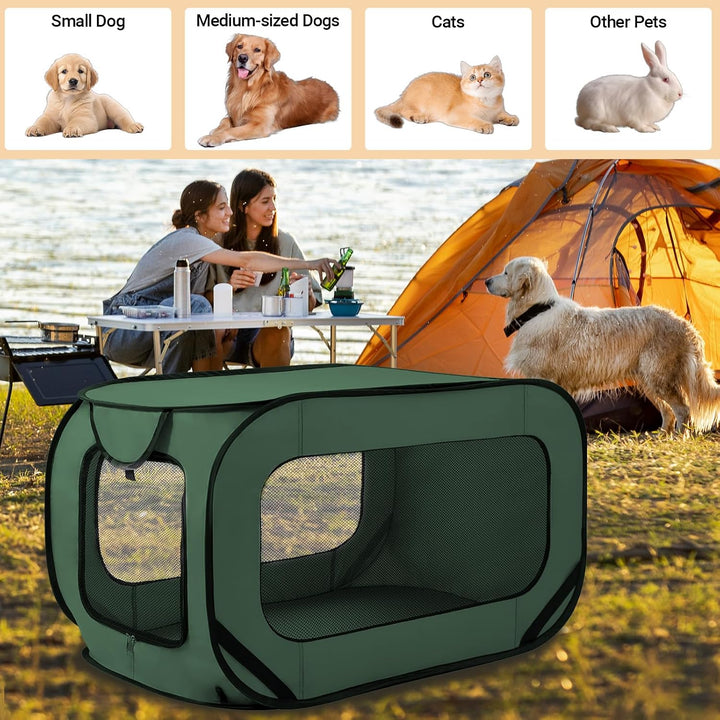 92 * 52 * 52 cm Hundetransportbox Faltbar Oxford-Gewebe Hundetasche Netzstoff transportbox Hund Atmu