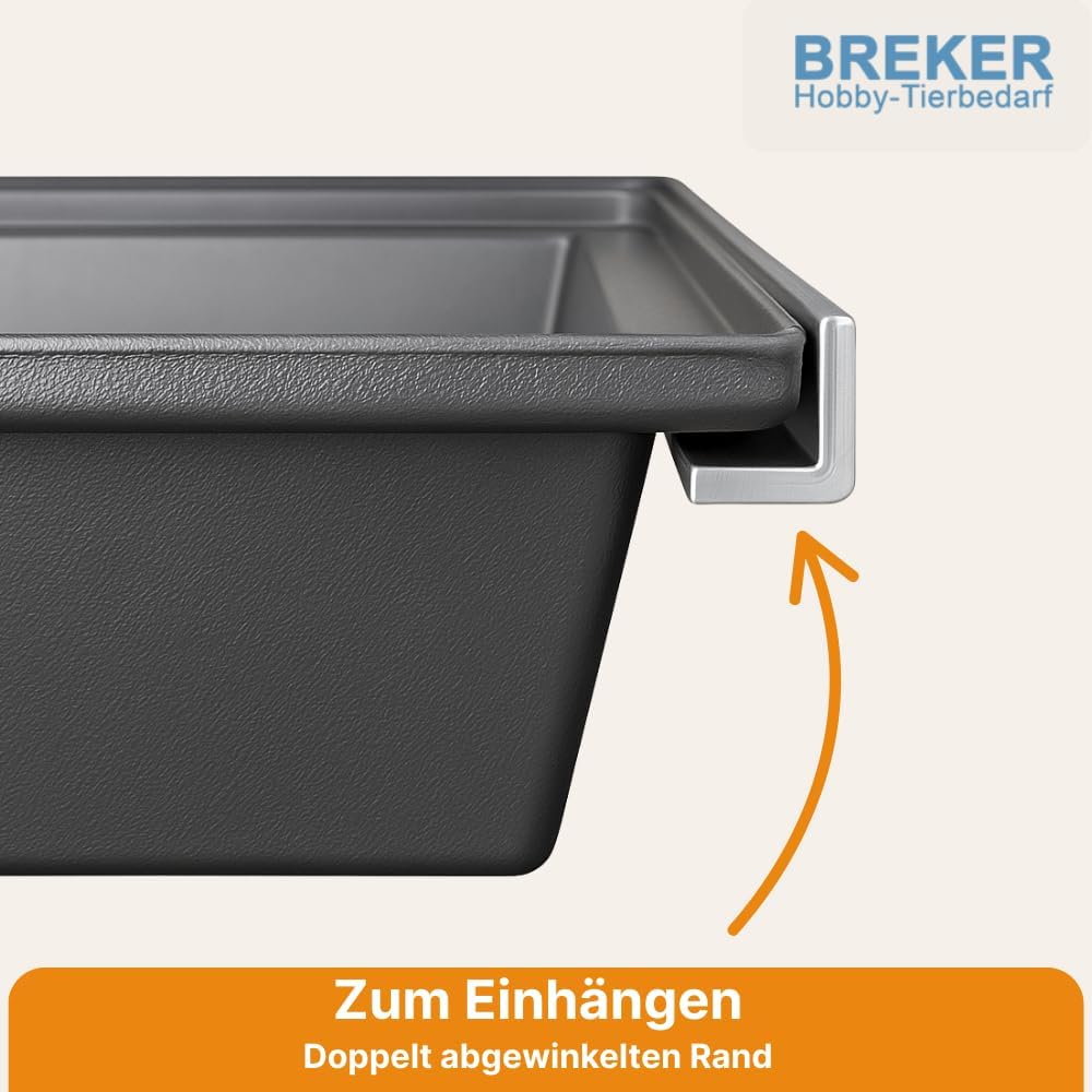 Breker Kunststoffwanne 100x70cm [geeignet als Kotwanne] 70 Liter Fassungsvolumen | Allzweckwanne | P