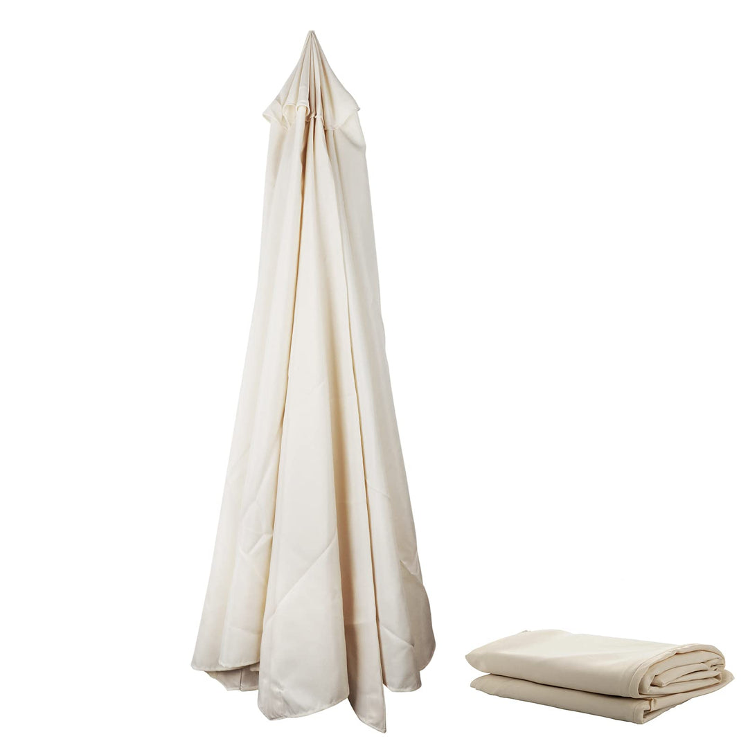 WUHNGD Ersatz-Sonnenschirm-Stoffbezug, 3 m / 8 Arme, strapazierfähiges Polyester, Ersatzbezug für fr