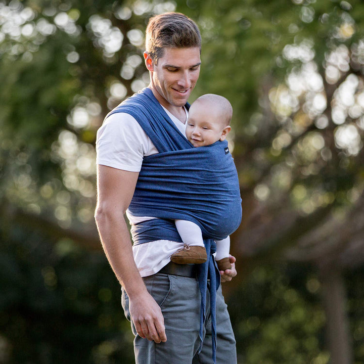 Suavinex 400869 Baby Wrap Babytragetuch, elastisch, Blau