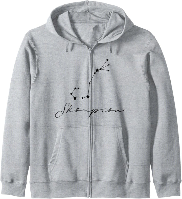 Skorpion Sternzeichen Grafik Geschenk Horoskop Tierkreiszeic Kapuzenjacke