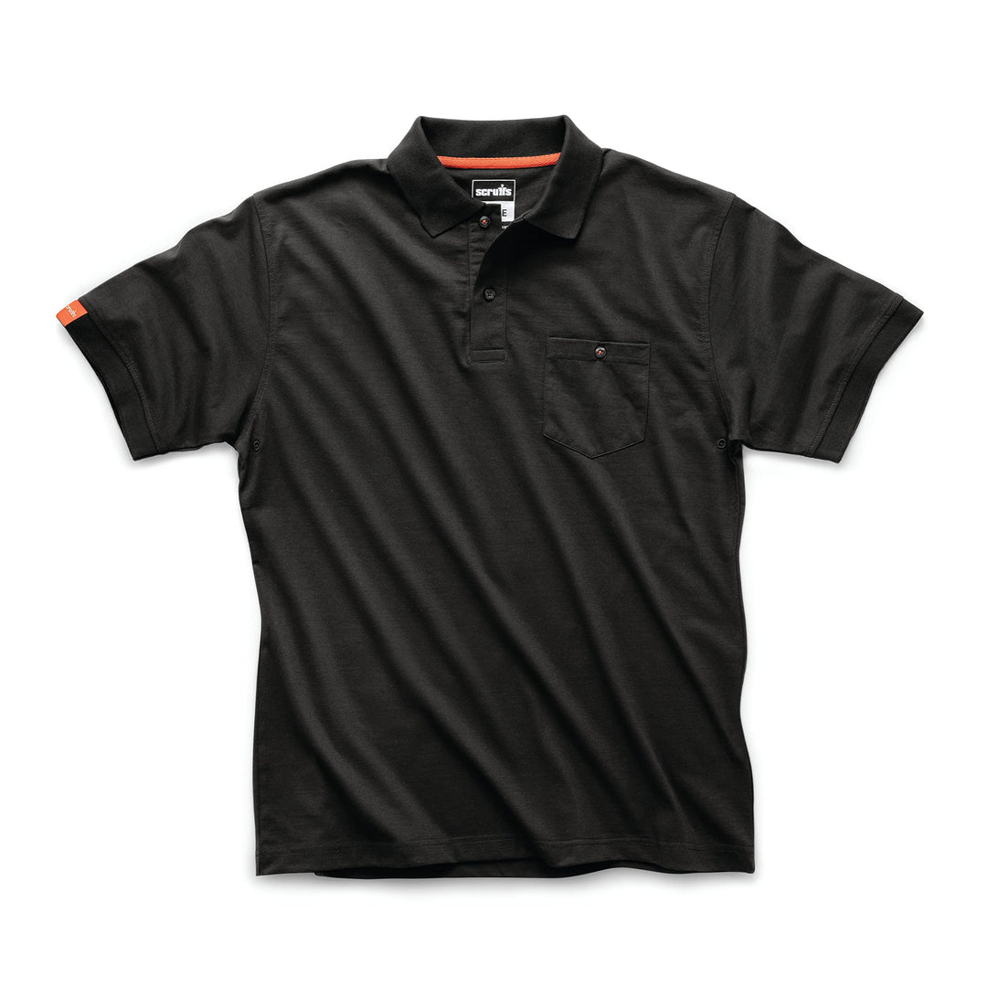 Scruffs Polohemd „Eco Worker“, schwarz XS (T55458) XS Schwarz, XS Schwarz