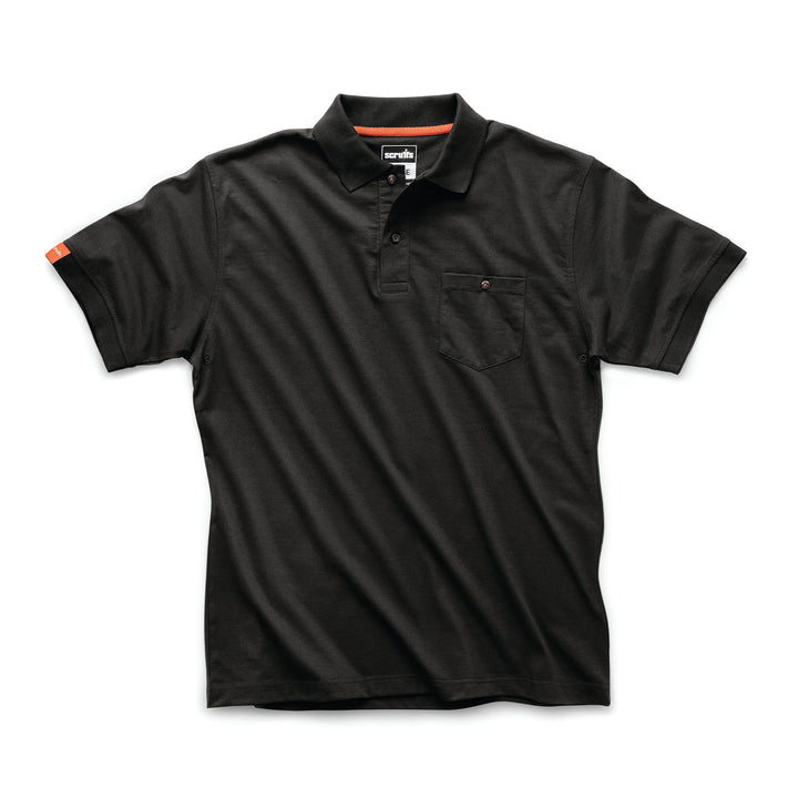Scruffs Polohemd „Eco Worker“, schwarz XS (T55458) XS Schwarz, XS Schwarz