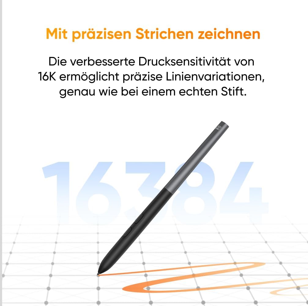 XPPen Artist 12 3rd Zeichentablet mit 11,9 Zoll Display Schwarz | X4 Smart Chip Stift, 16384 Druckst