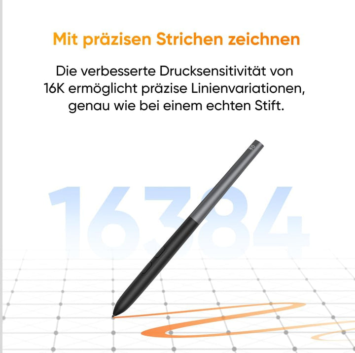 XPPen Artist 12 3rd Zeichentablet mit 11,9 Zoll Display Schwarz | X4 Smart Chip Stift, 16384 Druckst