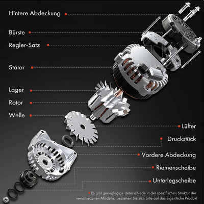 Frankberg Lichtmaschine Generator Kompatibel mit C-Klasse W202 S202 1997-2001 CLK C208 A208 1997-200