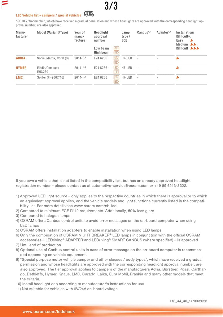 OSRAM LEDriving SMART CANBUS, LEDSC02-1, umgeht das Lampenausfallerkennungssystem Retrofit Lampen wi