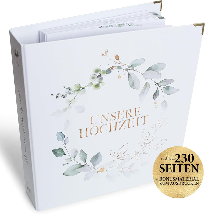 Mein Hochzeitsordner - Wedding Planner mit Checklisten & Planungshilfen auf über 236 Seiten - Prakti