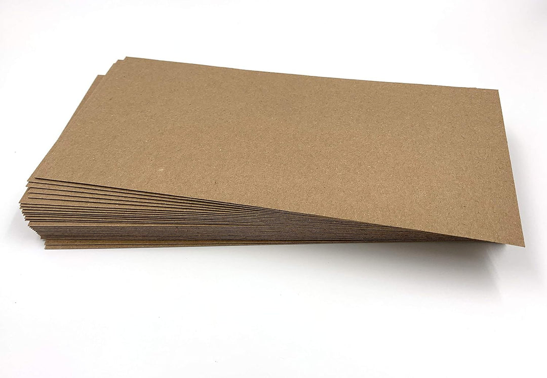 100 Umschläge, Design-RC®, aus Recycling-Papier in DIN lang = 229 x 114 mm (C6/5) mit Abziehstreifen