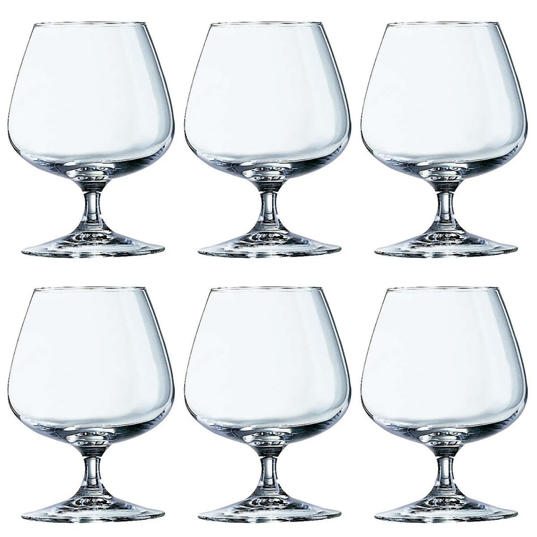 Arcoroc ARC 62664 Degustation Cognacschwenker, Cognacglas, 410ml, Glas, transparent, 6 Stück, 410ml