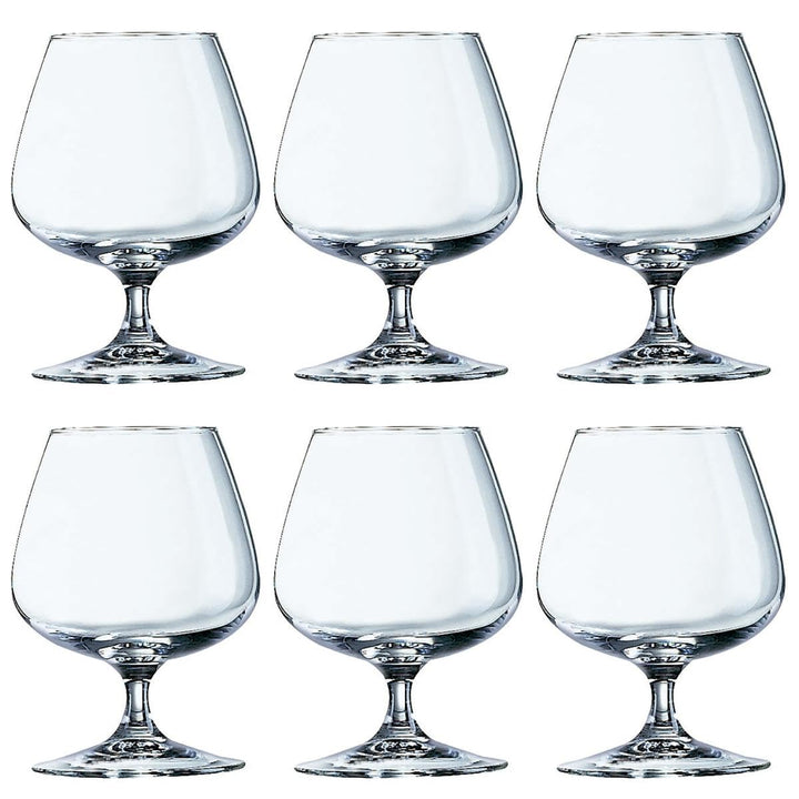 Arcoroc ARC 62664 Degustation Cognacschwenker, Cognacglas, 410ml, Glas, transparent, 6 Stück, 410ml