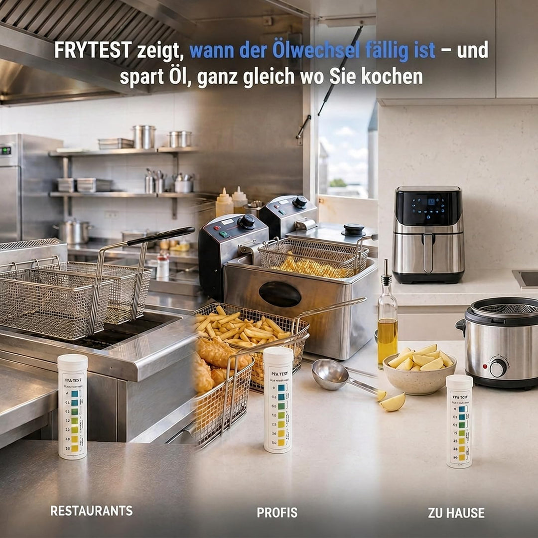 Öl-Teststreifen – schnelle FFA-Kontrolle – optimale Qualität – 100 Stück