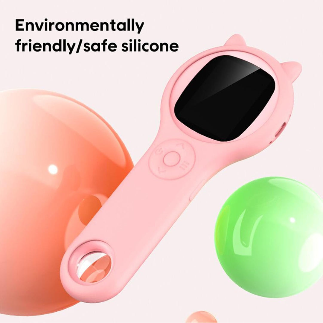 Mikroskop für Kinder, 500 fache Tragbare Taschenlupe mit 2 Zoll LCD Bildschirm, 8 Einstellbaren LED