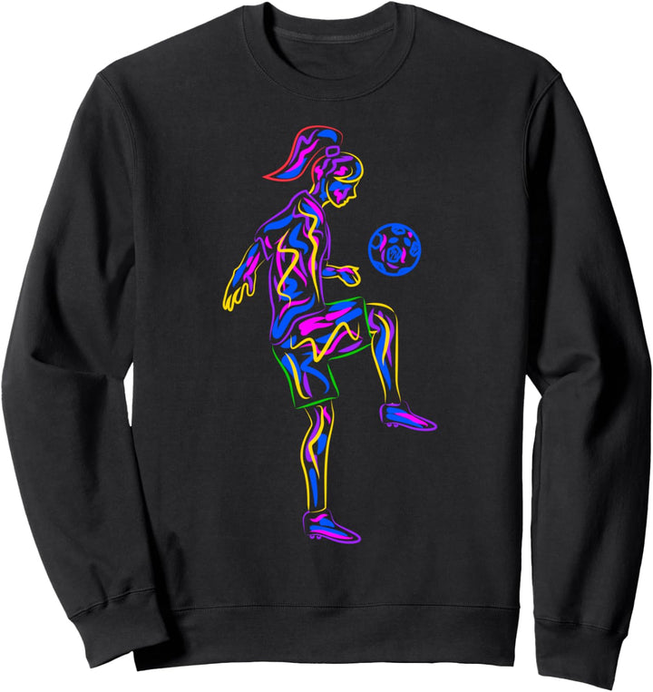 Fussball Mädchen Fussballerin Damen Sweatshirt