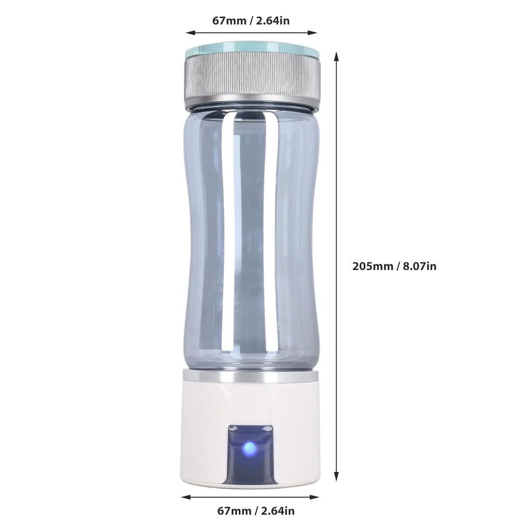 Tonysa Wasserstoff-Wasserflasche, 300 Ml, 3000 PPB Wasserstoff-Wasser-Ionisator, Tragbar für Zuhause