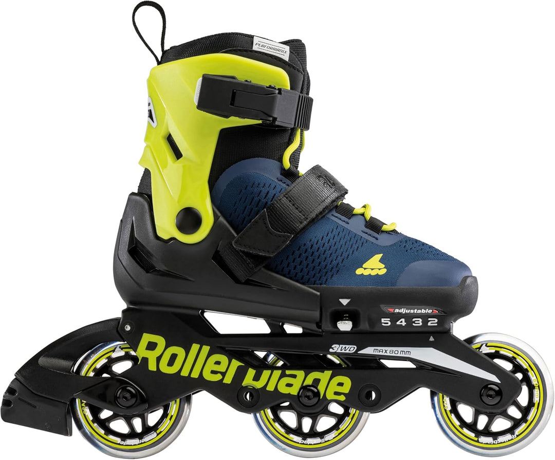 Rollerblade Unisex – Babys Microblade 3wd Inline Skates EU: 28-32 (UK: 10J-13J / US: 11J-1) Royal Bl