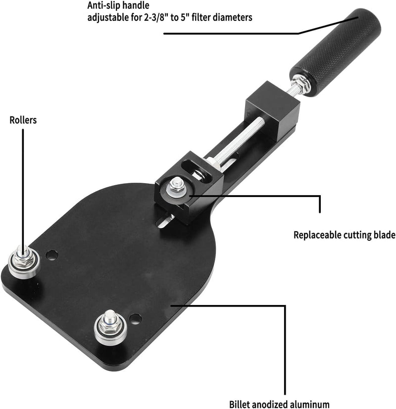77750, Effizienter Praktischer Ölfilterschneider Ölfilter-Schneidwerkzeug für 2-3/8 Zoll Bis 5 Zoll