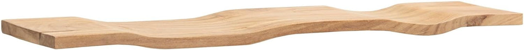Wohnling Wandregal Akazie Massivholz 120cm - Schwebendes Design Regal für die Wand Holz massiv - Hän