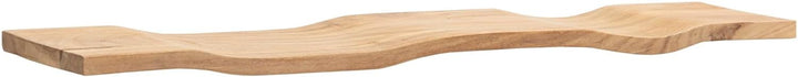 Wohnling Wandregal Akazie Massivholz 120cm - Schwebendes Design Regal für die Wand Holz massiv - Hän