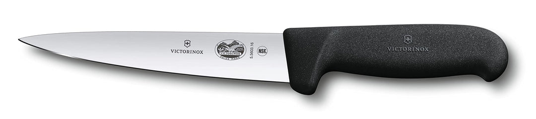 Victorinox Fibrox Kochmesser, Stechmesser, Extra Scharfe Klinge, Rostfreier Stahl, Spülmaschinengeei