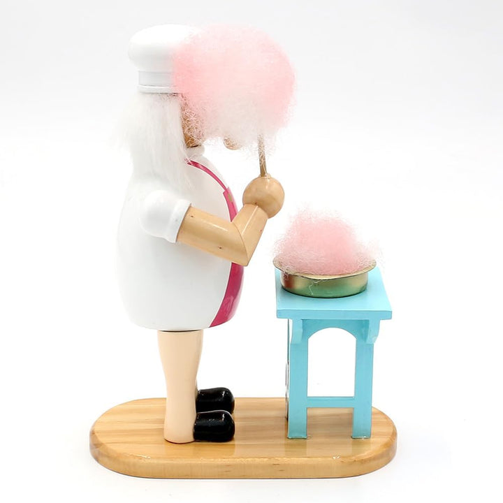 Dekohelden24 Holz Räuchermann, Räucherfigur, Rauchfigur, Räuchermännchen als Zuckerwatteverkäufer mi