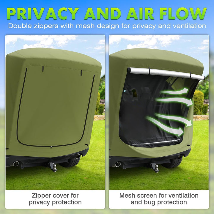 Universal Heckklappenzelt Caddy - Wasserdichtes Auto Heckzelt für Camping & Reisen mit UV-Schutz -St