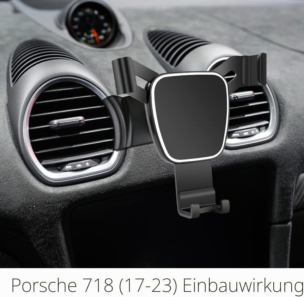 Kfz-Handyhalterung für 2017–2025 Porsche 718 Boxster Cayman, Autozubehör, Navigationshalter, Innende
