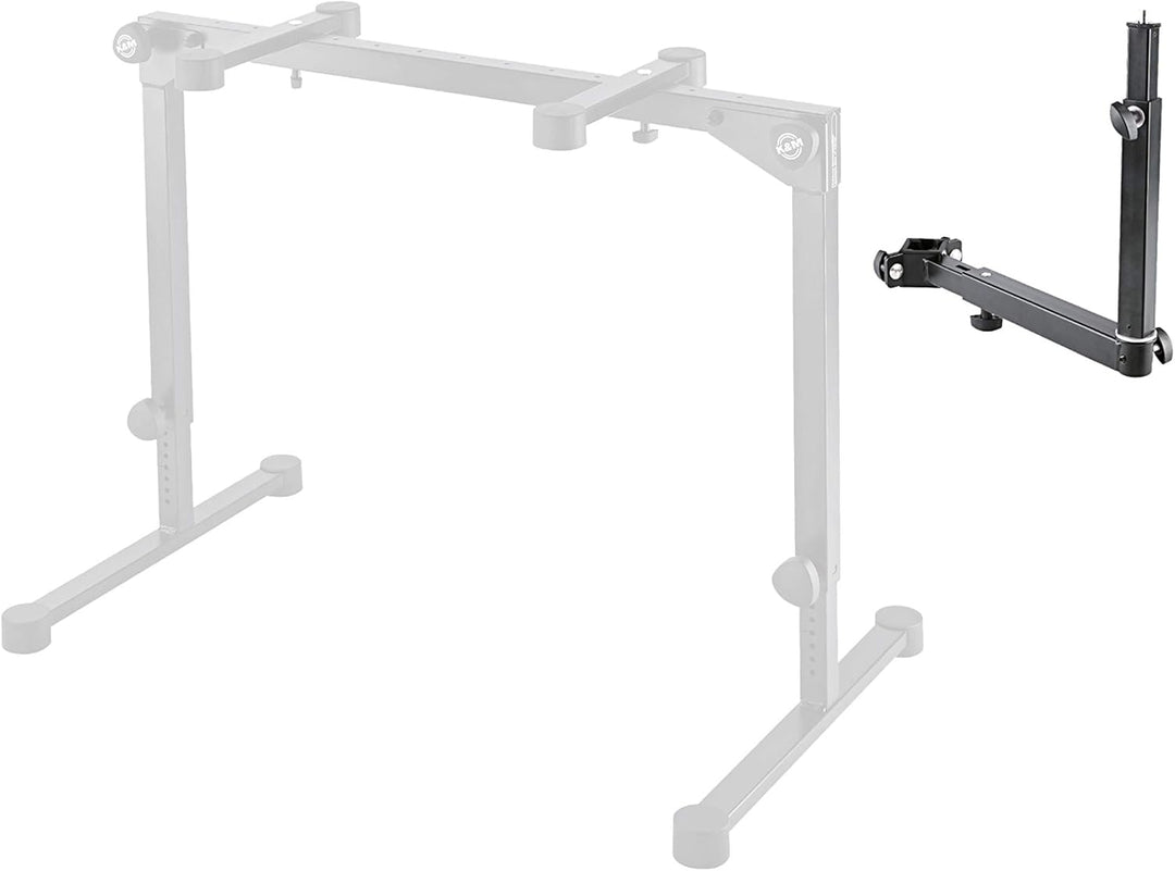K&amp;M 18807 Universalhalter - Schwarz aus Stahl, verstellbare Erweiterung für Musik-Zubehör - für Klap