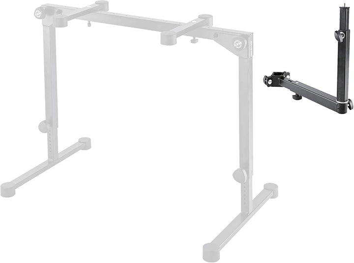 K&amp;M 18807 Universalhalter - Schwarz aus Stahl, verstellbare Erweiterung für Musik-Zubehör - für Klap