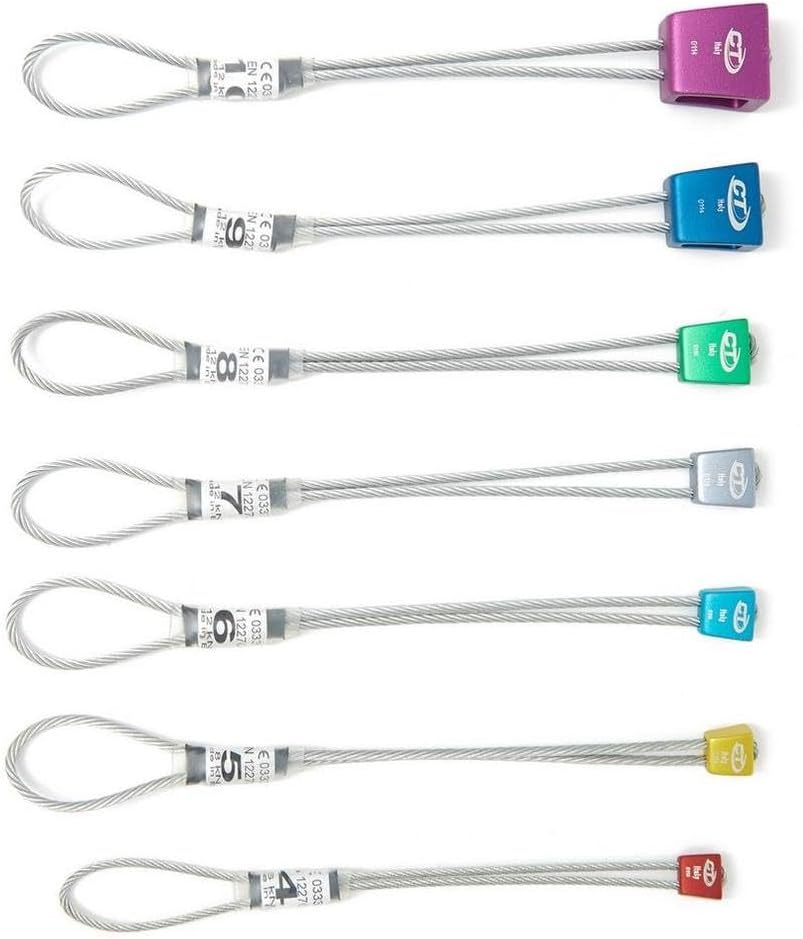 Climbing Technology Carved Chocks Klemmkeile Set 4-10 Mobile Sicherungsmittel Kl Grau 0, Grau 0
