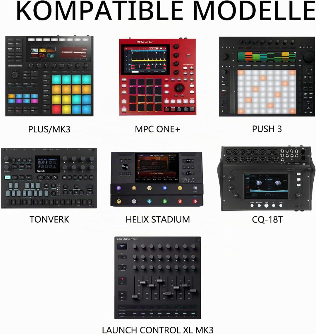 Controller-Rucksack für Audio-Workstations,kompatibel mit NI Maschine+, Ableton Push3, AKAI MPC One+