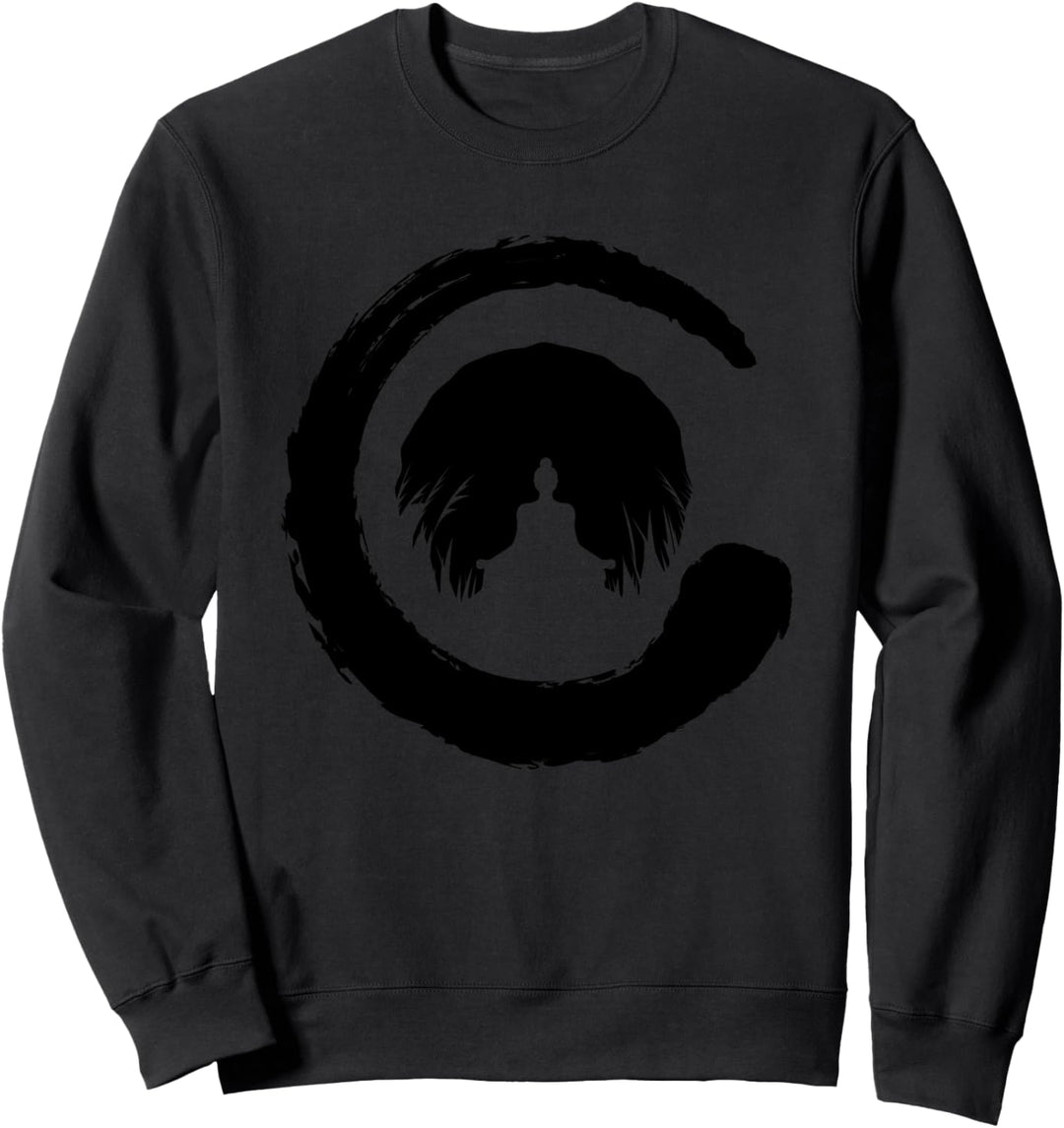 Baum Japan Asien Bambus Sonnenform Kanji Natur Buddha Sweatshirt