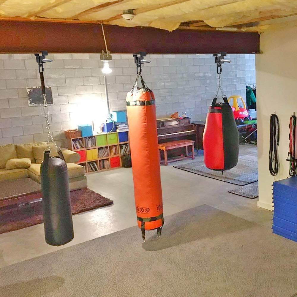 SELEWARE Steel I Beam Heavy Bag Hanger, Heavy Duty I-Beam Clamp Boxsack Halterung Boxsack Aufhängung