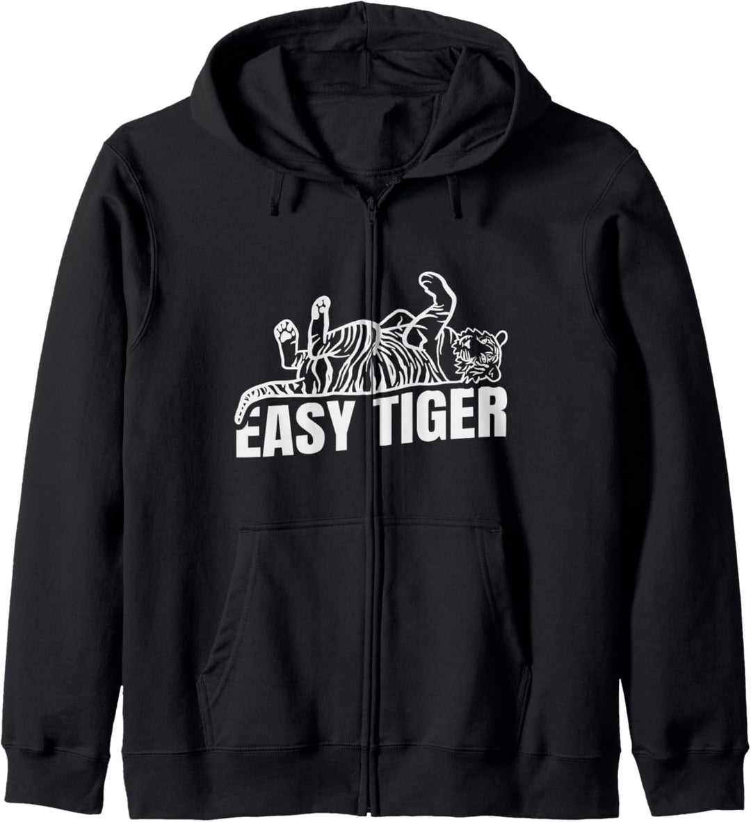 Easy Tiger Big Cat Brüllen Kapuzenjacke