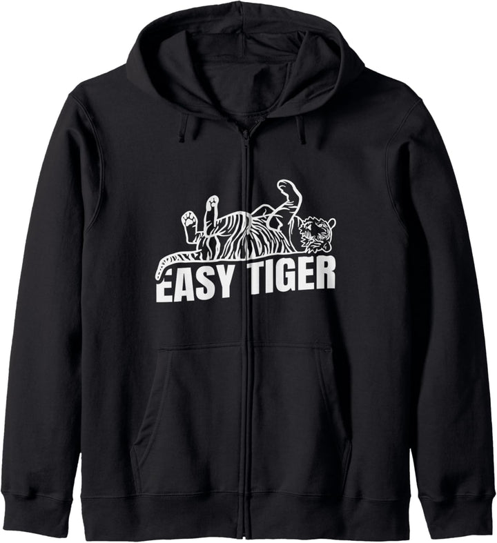 Easy Tiger Big Cat Brüllen Kapuzenjacke
