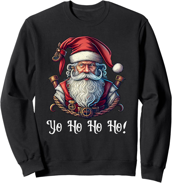 Pirat Santa Claus Yo Ho Buccaneer Sailor Weihnachten Sweatshirt