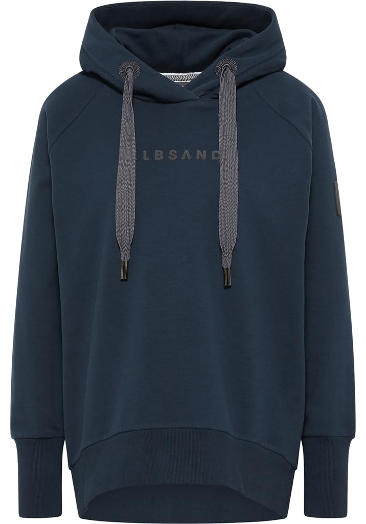 Elbsand Savan Damen Hoodie, Sweatshirt mit Kapuze, Rundhalsausschnitt XS Blau, XS Blau