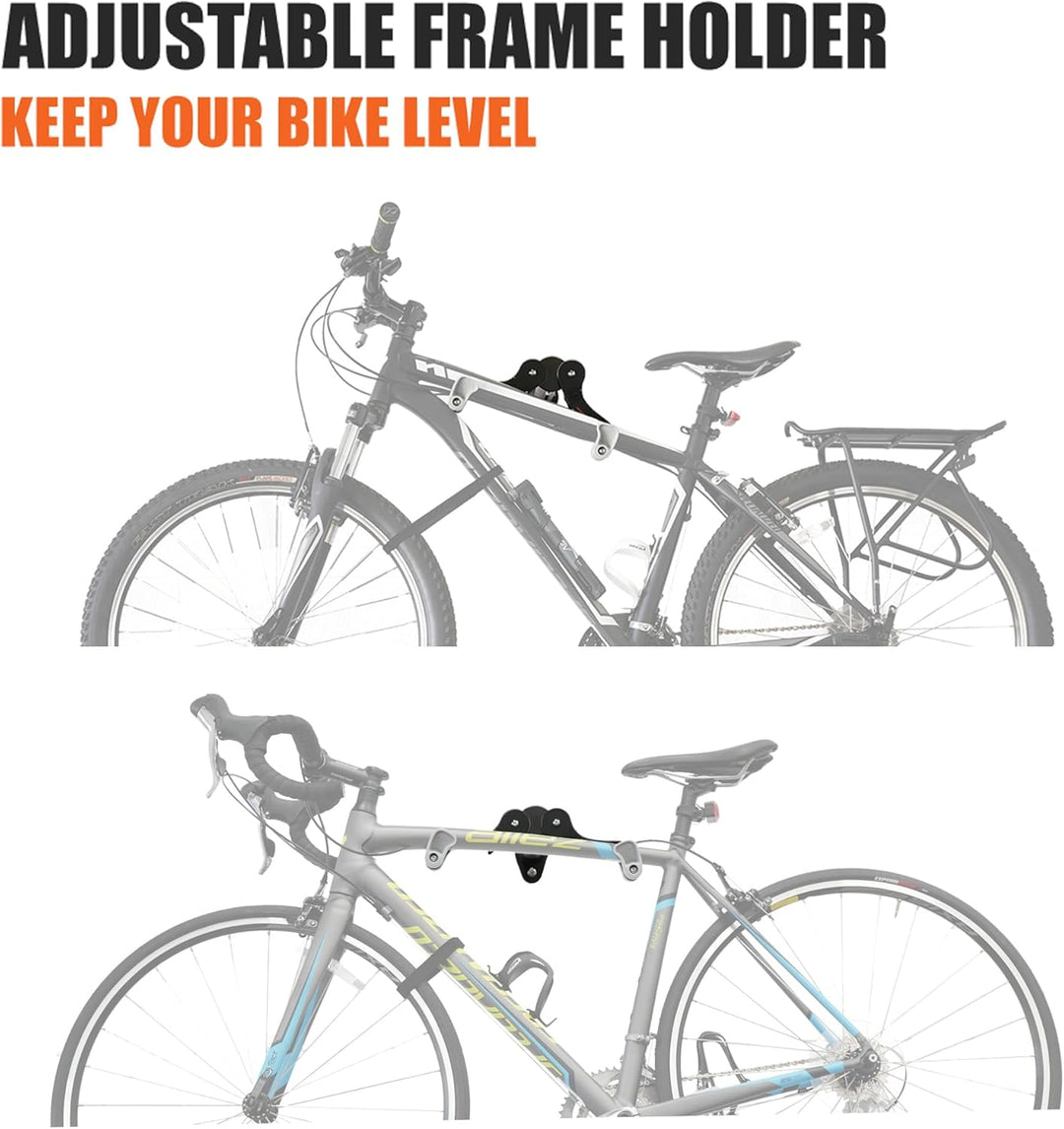 Ibera Fahrrad-Wandhalter, Fahrradaufbewahrung, Horizontal Wall 45 ° Winkel einstellbar, Single Aufbe